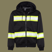 Men's EV Series® Enhanced Visibility Full-Zip Hooded Sweatshirt
