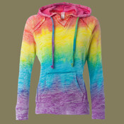 Women’s Courtney Burnout V-Notch Hooded Sweatshirt