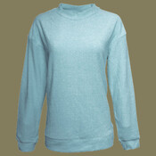 Women's Weekend Terry Mock Neck Pullover