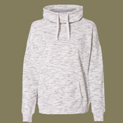 Women’s Mélange Fleece Cowl Neck Sweatshirt