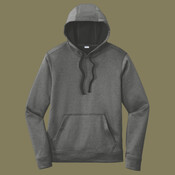 PosiCharge ® Sport Wick ® Heather Fleece Hooded Pullover
