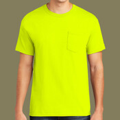 Heavy Cotton 100% Cotton Pocket T Shirt