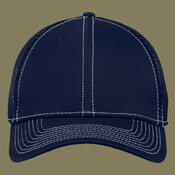 Stretch Mesh Contrast Stitch Cap