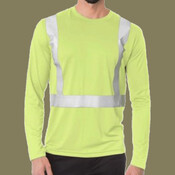 Men's USA-Made Hi-Visibility Long Sleeve Performance T-Shirt