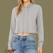 Women’s Triblend Crop Long Sleeve Hoodie Tee
