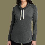 Women's Sueded Cotton Blend Cowl Tee