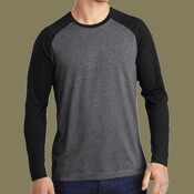 PosiCharge ® Long Sleeve Tri Blend Wicking Raglan Tee