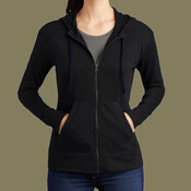 Women's PosiCharge ® Tri Blend Wicking Fleece Full Zip Hooded Jacket