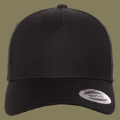 Premium Five-Panel Curved Bill Snapback Cap