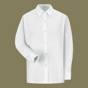 Women's Long Sleeve Specialized Pocketless Poplin Work Shirt