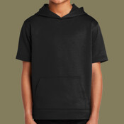 Youth Sport Wick ® Fleece Short Sleeve Hooded Pullover