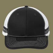 Two Stripe Snapback Trucker Cap