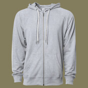 Unisex Icon Lightweight Loopback Terry Full-Zip Hooded Sweatshirt