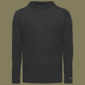 Men's Tri-Blend Surplice Hooded Long Sleeve T-Shirt