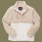Unisex Fuzzy Half-Snap Fleece Pullover