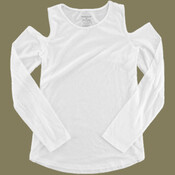Women's Cold Shoulder Long Sleeve T-Shirt