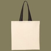 Economical Tote with Contrast-Color Handles