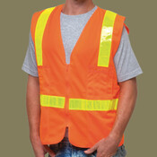 Unisex USA-Made ANSI Solid Surveyor's Vest Class 2