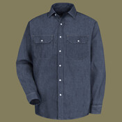 Men's Tall Deluxe Denim Long Sleeve Shirt