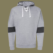 Men's Sport Lace Colorblocked Fleece Hooded Sweatshirt