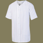 Pinstripe Full-Button Jersey