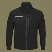 Men's Zip Front Fleece Jacket-Cotton /Spandex Blend
