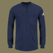 Women's Long Sleeve Tagless Henley Shirt