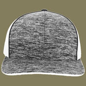 Aggressive Heather Trucker Snapback Cap