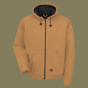 Men's Blended Duck Zip-Front Hooded Jacket