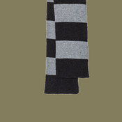Rugby-Striped Knit Scarf