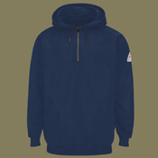 Men's Tall Flame Resistant Quarter-Zip Hooded Sweatshirt
