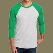 Adult Tri Blend 3/4 Sleeve Raglan Tee
