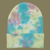 12" Tie-Dyed Cuffed Beanie