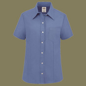 Women's Short Sleeve Stretch Oxford Shirt