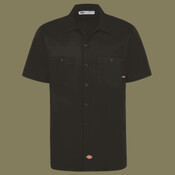 Men's Industrial Short Sleeve Cotton Work Shirt