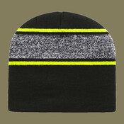 USA-Made Variegated Striped Beanie
