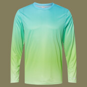 Unisex Barbados Performance Pin Dot Long Sleeve T-Shirt