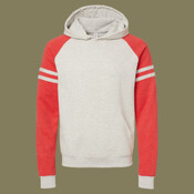Unisex Nublend® Varsity Colorblocked Raglan Hooded Sweatshirt