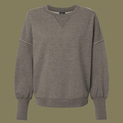 Women's Sueded Fleece Crewneck Sweatshirt