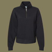 Women's Sueded Fleece Quarter-Zip Sweatshirt