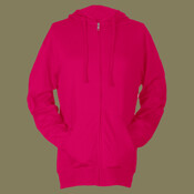 Unisex Beach Full-Zip Hooded Long Sleeve T-Shirt