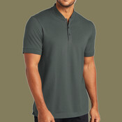 Stretch Pique Henley
