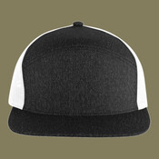 Heather 6-Panel Arch Trucker Snapback Cap