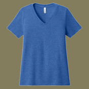 Women's Relaxed Heather CVC V Neck Tee