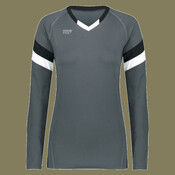 Girls TruHit Tri-Color Long Sleeve Jersey
