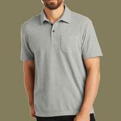 C Free ® Cotton Blend Pique Pocket Polo