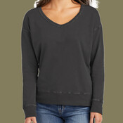Women's Beach Wash ® Garment Dyed V Neck Sweatshirt