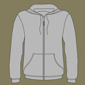 Unisex Sponge Fleece DTM Full-Zip Hoodie Sweatshirt