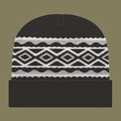 USA- Made Diamond Cuffed Beanie