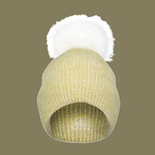 Faux Fur Pom Beanie